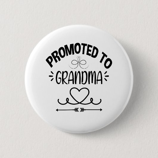 Benieuwd tot Oma Zwangerschapsaankondiging Ronde Button 5,7 Cm (Voorkant)