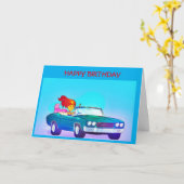 **BENIG** DE RIDE OP ****UW BIEDDAG*** KAART (Gele Bloem)