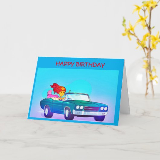 **BENIG** DE RIDE OP ****UW BIEDDAG*** KAART (Gele Bloem)