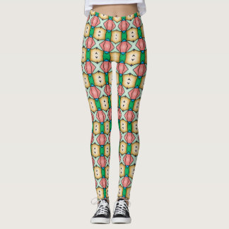 Benige Pracht: Uniek Gedessineerde Leggings in Ove