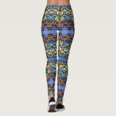 Benige Pracht: Uniek Gedessineerde Leggings in Ove (Achterkant)
