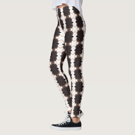 Benige Pracht: Uniek Gedessineerde Leggings in Ove