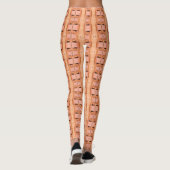 Benige Pracht: Uniek Gedessineerde Leggings in Ove (Achterkant)