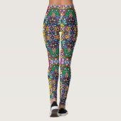Benige Pracht: Uniek Gedessineerde Leggings in Ove (Achterkant)
