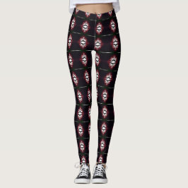 Benigelevenslust: Uniek Gedessineerde Leggings in 