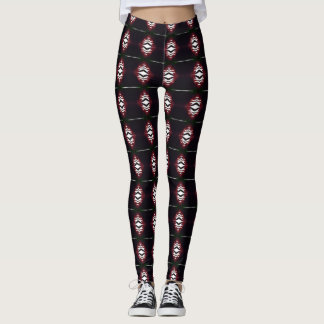 Benigelevenslust: Uniek Gedessineerde Leggings in 