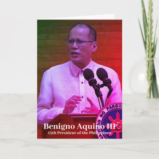 Benigno Aquino III, 15e President der Filipijnen Kaart (Voorkant)