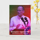 Benigno Aquino III, 15e President der Filipijnen Kaart (Gele Bloem)
