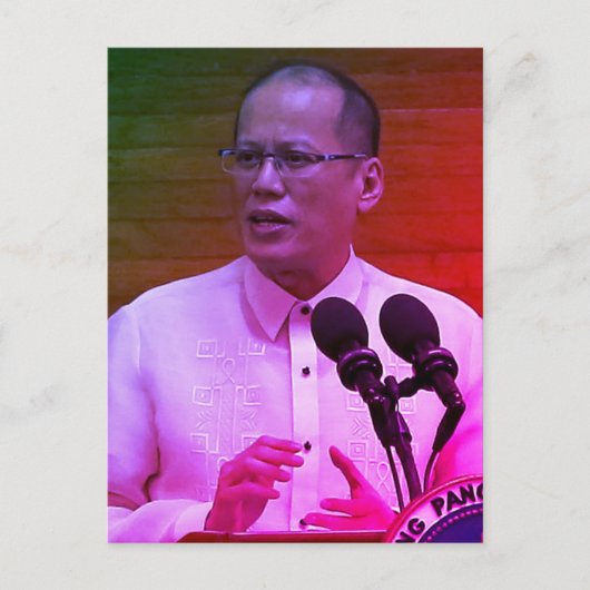 Benigno Noynoy Aquino III, 15e President PH Briefkaart (Voorkant)