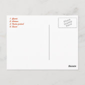 Benin Briefkaart (Achterkant)