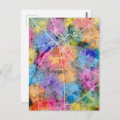 Benin City Nigeria Stadsplattegrond Briefkaart (Voorkant / Achterkant)