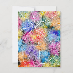 Benin City Nigeria Stadsplattegrond Briefkaart