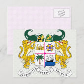 Benin Coat of Arms detail Briefkaart (Voorkant / Achterkant)