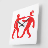 Benin Empire Flag / Emblem Vierkante Klok (Hoek)