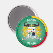 Benin Erfgoed Embleem Magneet (Voorkant / Achterkant)