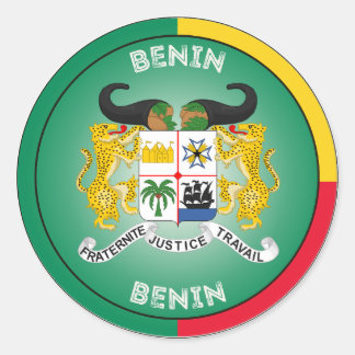 Benin Erfgoed Embleem Ronde Sticker