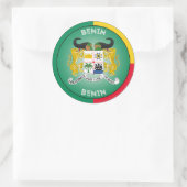 Benin Erfgoed Embleem Ronde Sticker (Tas)
