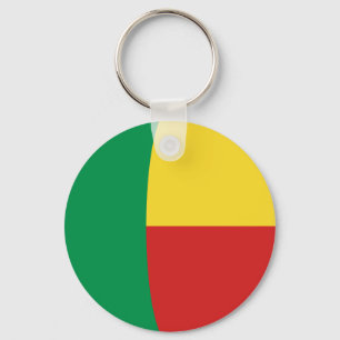 Benin Fisheye Flag Sleutelhanger