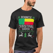 Benin Flag Beninese kerstkeuter T-shirt (Voorkant)