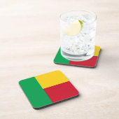 Benin Flag Bier Onderzetter (Rechterzijde)