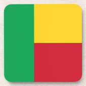 Benin Flag Bier Onderzetter (Voorkant)