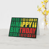Benin Flag Birthday Card Kaart (Gele Bloem)