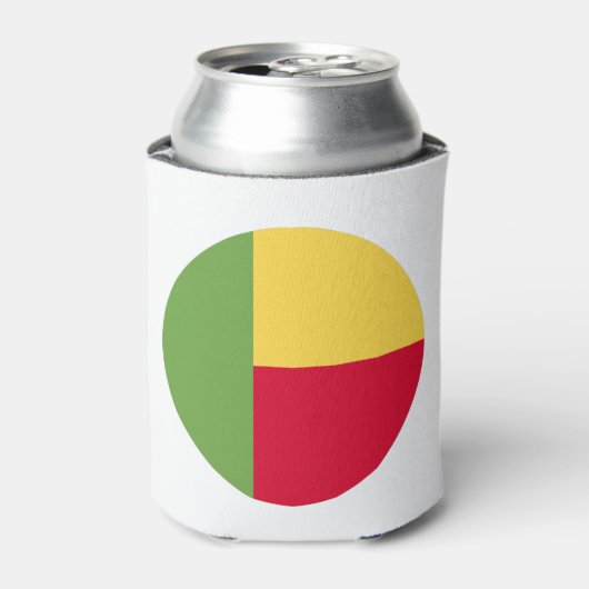 Benin Flag Blikjeskoeler (Blikje Voorkant)