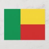 Benin Flag Briefkaart (Voorkant)