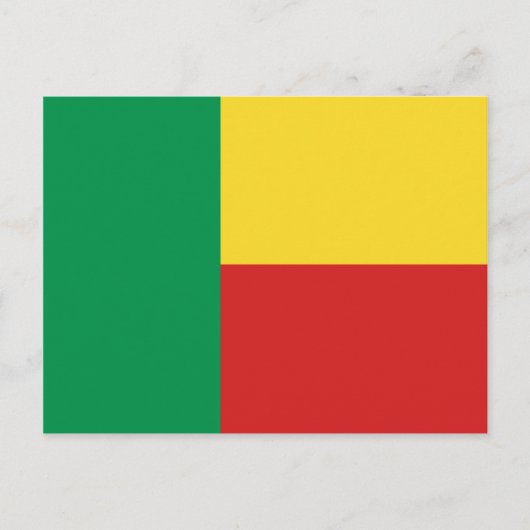 Benin Flag Briefkaart (Voorkant)