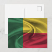 Benin Flag Briefkaart (Voorkant / Achterkant)