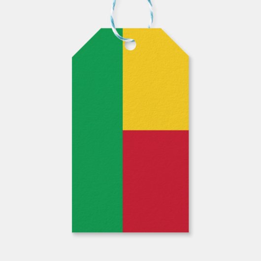 Benin Flag Cadeaulabel (Achterkant)