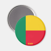 Benin Flag Charming Patriotic Magneet (Voorkant / Achterkant)