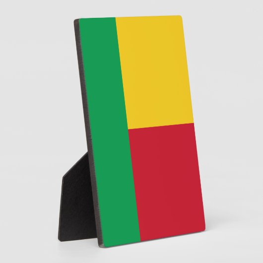 Benin Flag Fotoplaat (Zijkant)