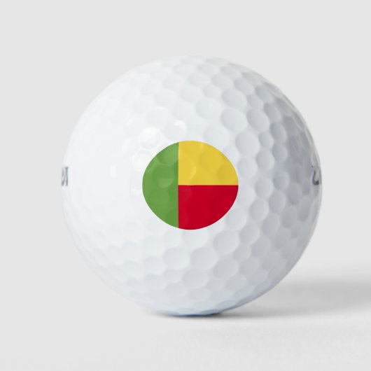 Benin Flag Golfballen (Voorkant)