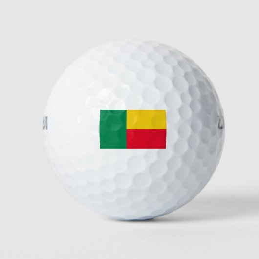Benin Flag Golfballen (Voorkant)