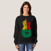 Benin Flag Guitar Musicus Trui (Voorkant volledig)