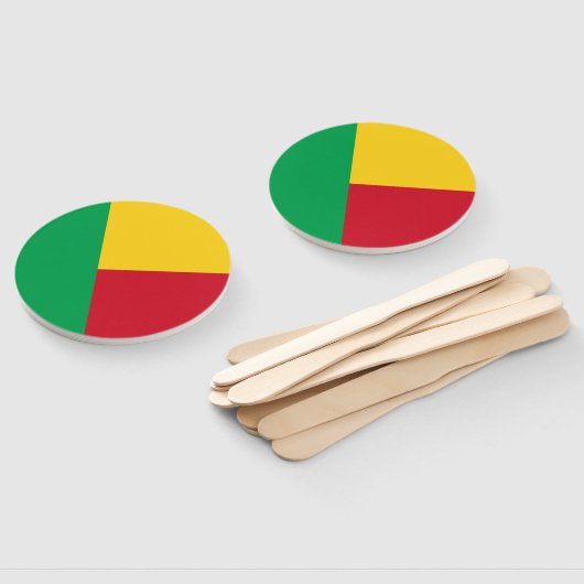 Benin Flag Handwaaier (Niet-gemonteerd)