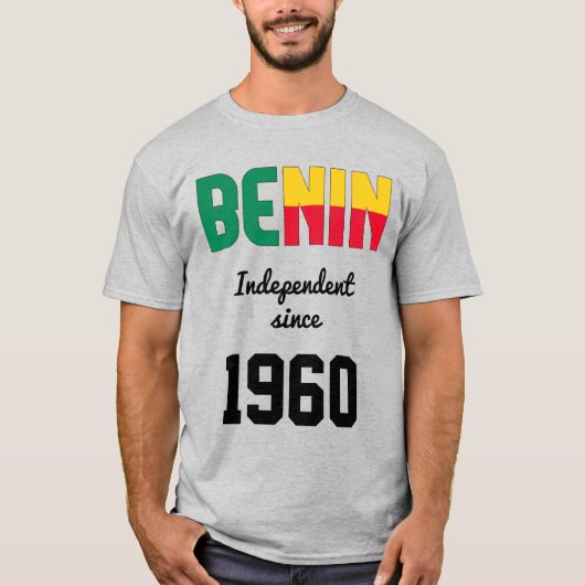 Benin Flag Independence Celebration T-Shirt (Voorkant)