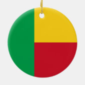 Benin Flag Keramisch Ornament (Achterkant)