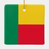 Benin Flag Keramisch Ornament (Achterkant)