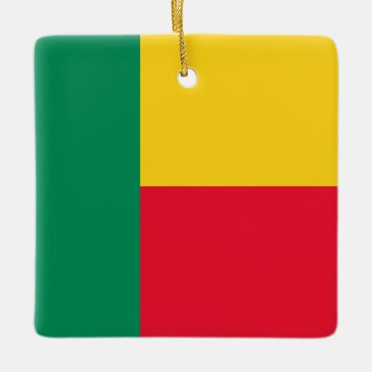 Benin Flag Keramisch Ornament (Voorkant)