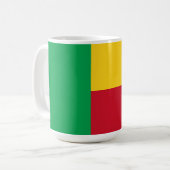 Benin Flag Koffiemok (Voorkant links)