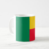 Benin Flag Koffiemok (Voorkant links)