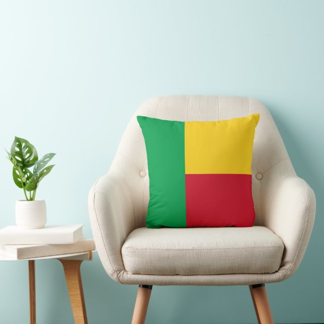 Benin Flag Kussen (Stoel)