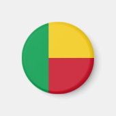 Benin Flag Magneet (Voorkant)