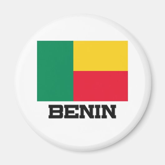Benin Flag Magneet (Voorkant)