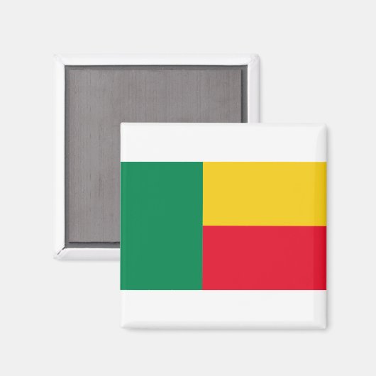 Benin Flag Magneet (Voorkant / Achterkant)