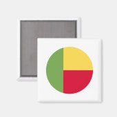 Benin Flag Magneet (Voorkant / Achterkant)