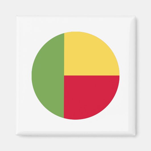Benin Flag Magneet (Voorkant)