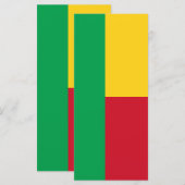 Benin Flag Menu (Voorkant / Achterkant)